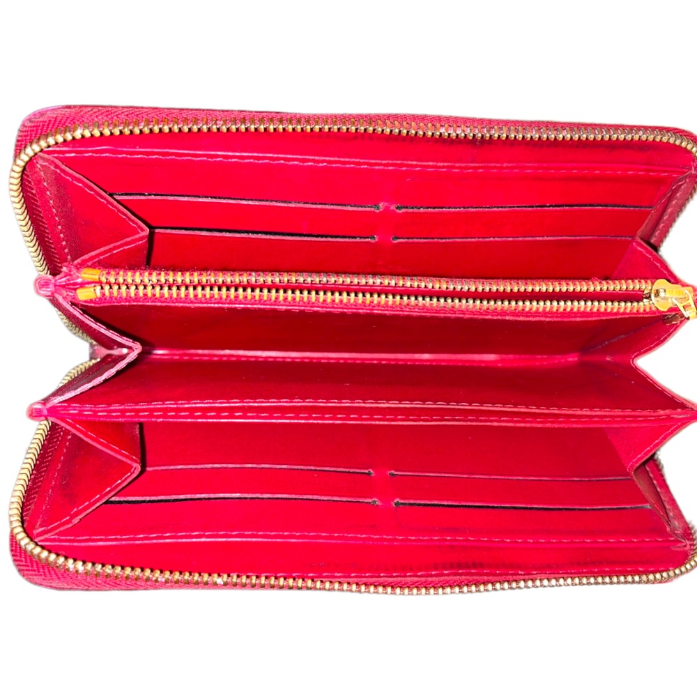 Louis Vuitton Red Embossed Wallet - Picture 9 of 16